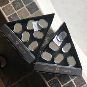 NWT 12 mirrored glass drawer pulls